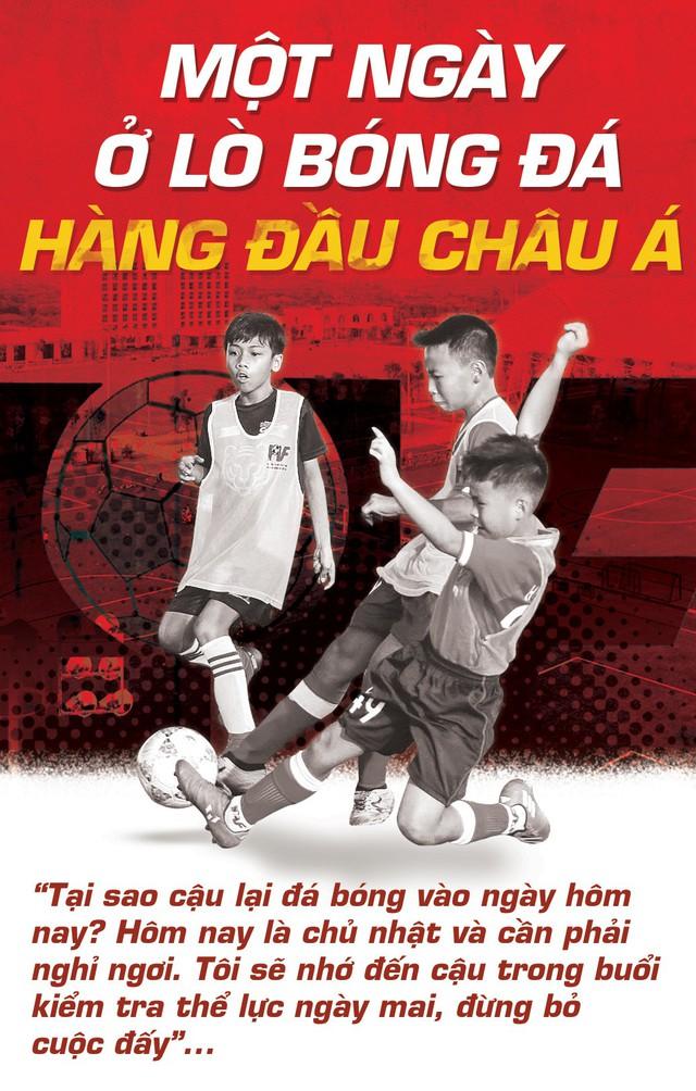 Các cầu thủ trẻ tại học viện bóng đá của một CLB Ligue 1 đang tập trung học tập trong lớp học hiện đại