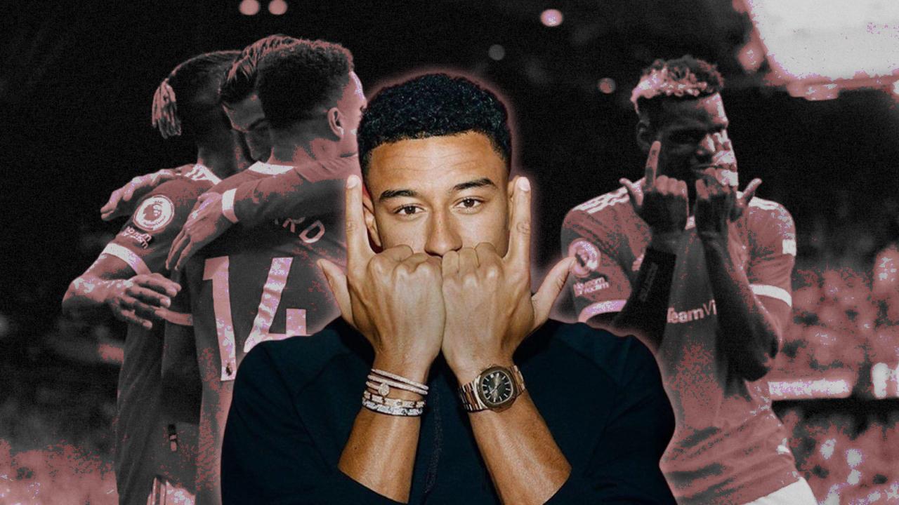 Jesse Lingard ăn mừng bàn thắng trong màu áo West Ham United giai đoạn lượt về mùa giải 2020-2021