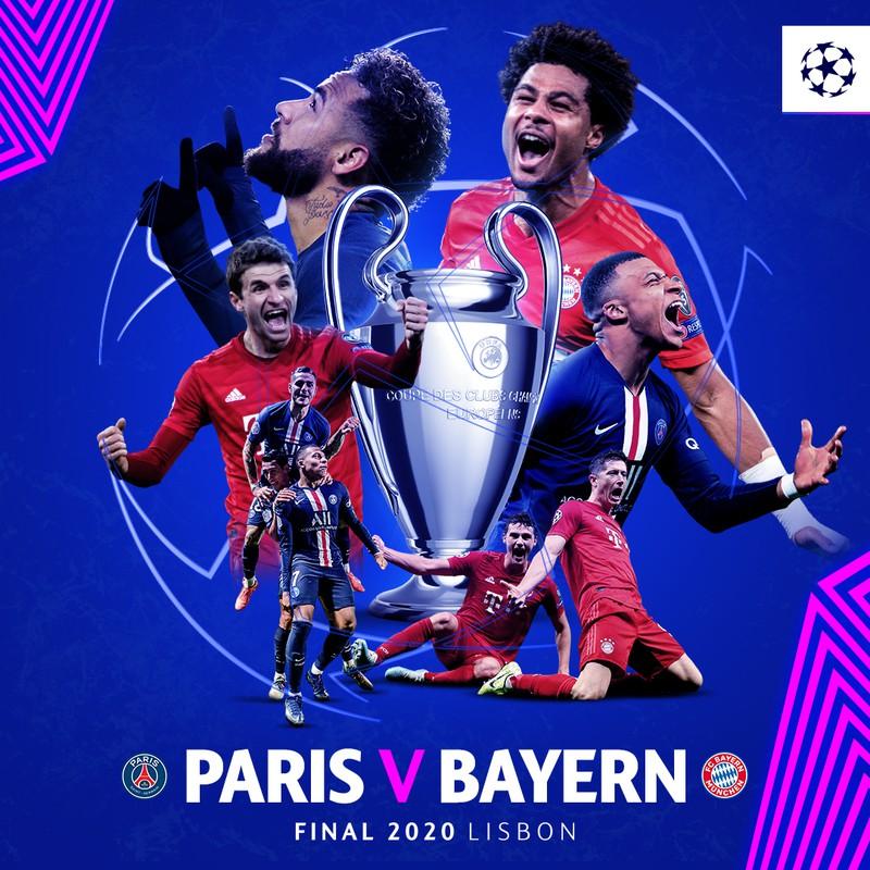 Khoảnh khắc các cầu thủ PSG thi đấu quyết tâm trong trận chung kết UEFA Champions League lịch sử năm 2020 đối đầu Bayern Munich