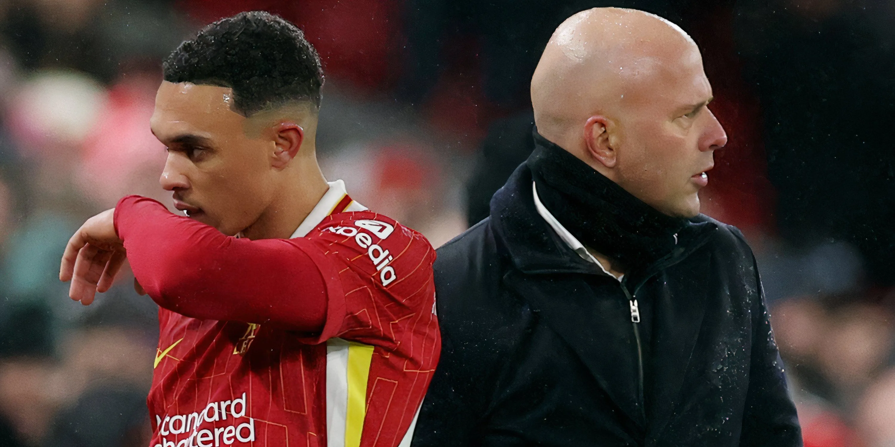 HLV Arne Slot của Liverpool và Trent Alexander-Arnold