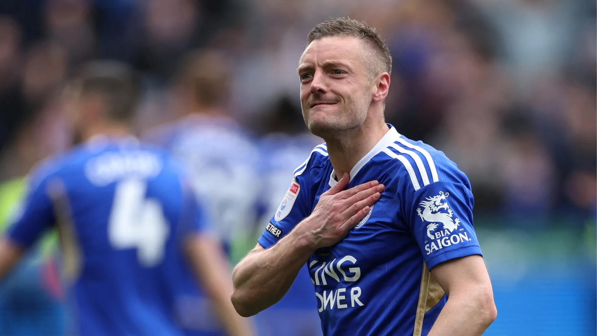 Jamie Vardy trong màu áo Leicester City, tiền đạo kỳ cựu cân nhắc tương lai ở MLS