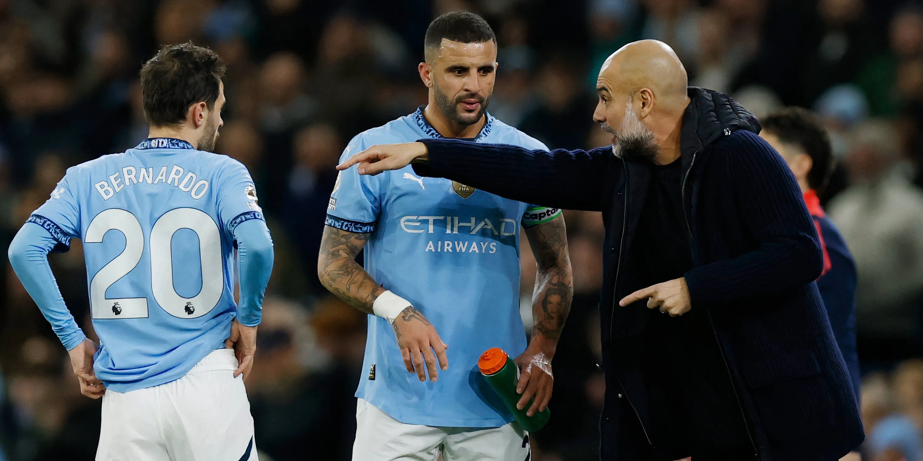 Kyle Walker trong màu áo Manchester City, tương lai của anh tại CLB đang không chắc chắn
