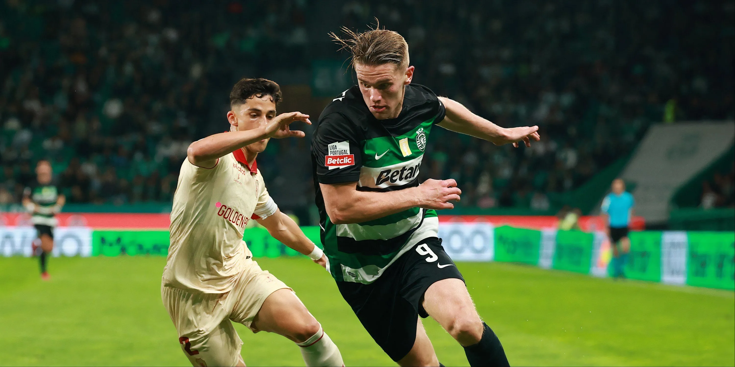 Viktor Gyokeres, mục tiêu tiền đạo của Arsenal, trong màu áo Sporting CP