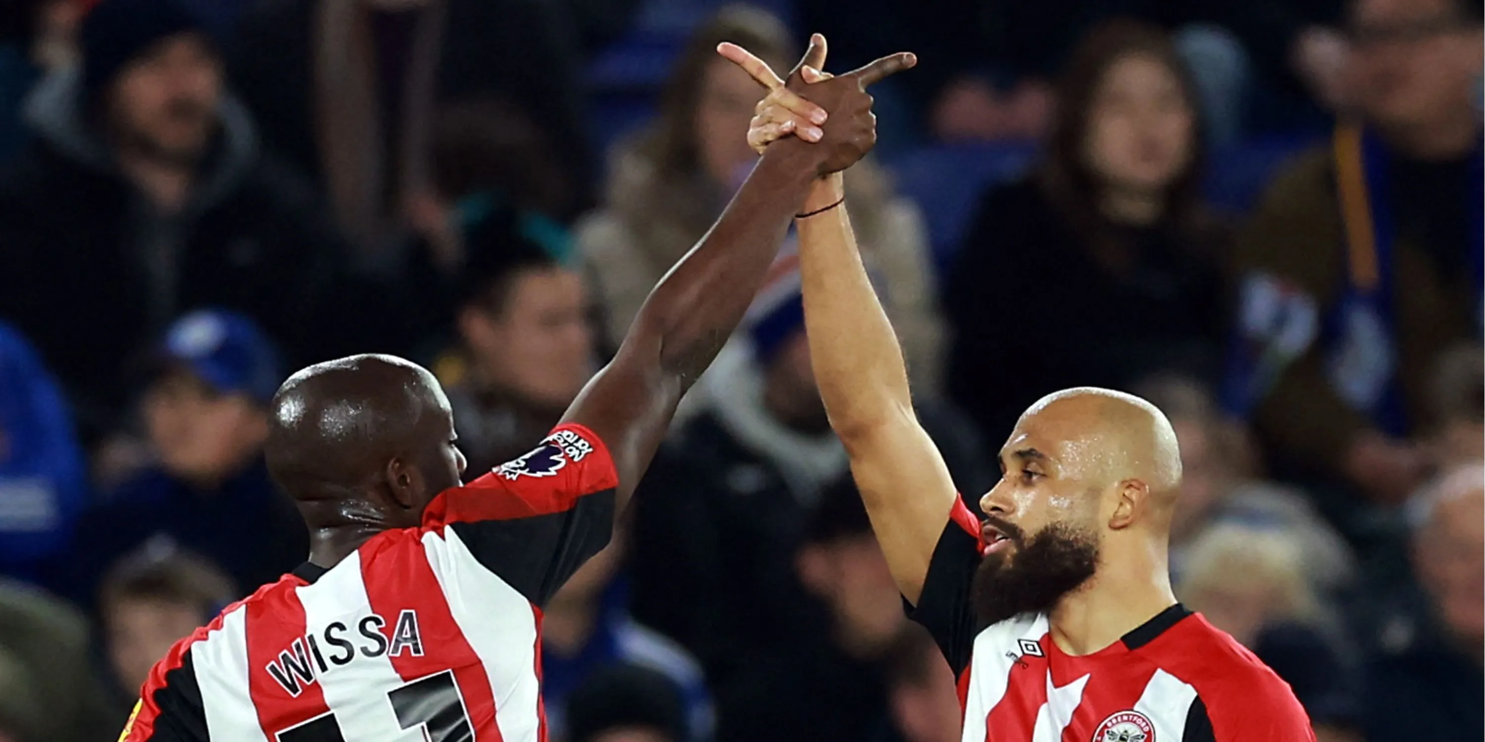 Bộ đôi tiền đạo Bryan Mbeumo và Yoane Wissa của Brentford