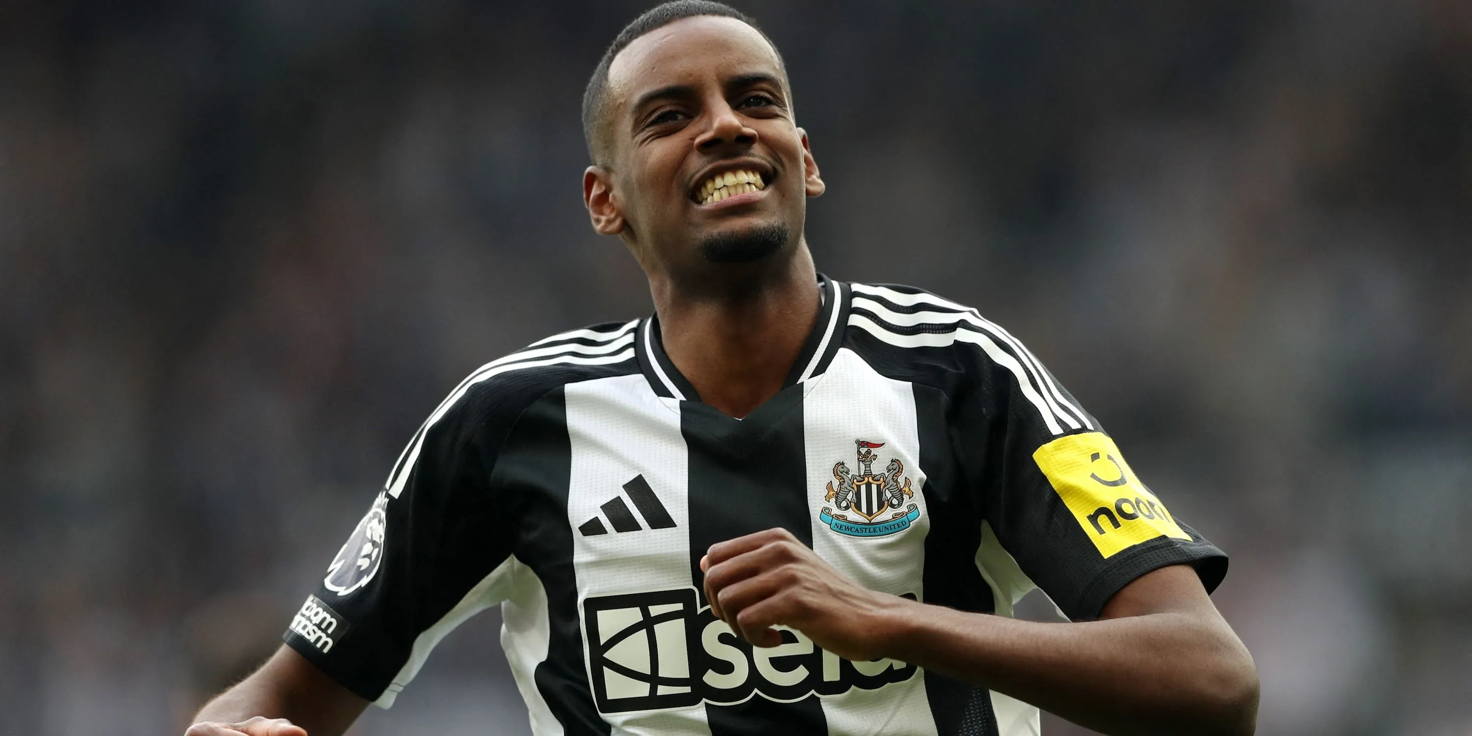 Tiền đạo Alexander Isak ăn mừng bàn thắng cho Newcastle United
