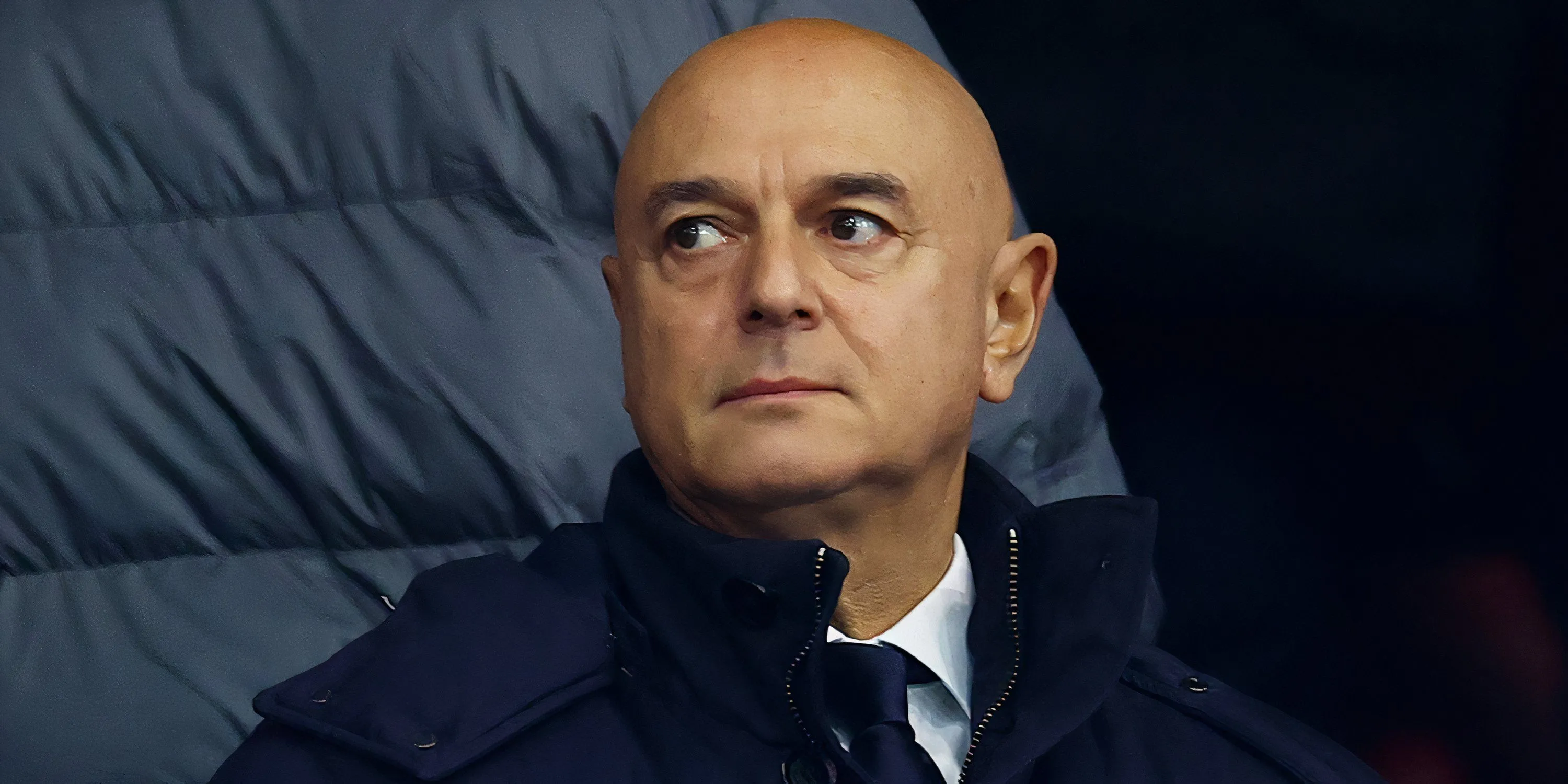Tottenham Hotspur chairman Daniel Levy watching on from the stands