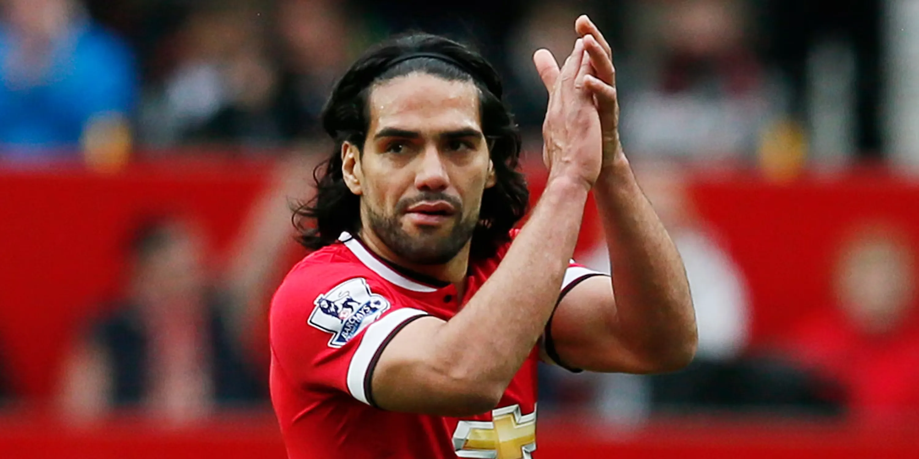 Tiền đạo Radamel Falcao trong màu áo Manchester United