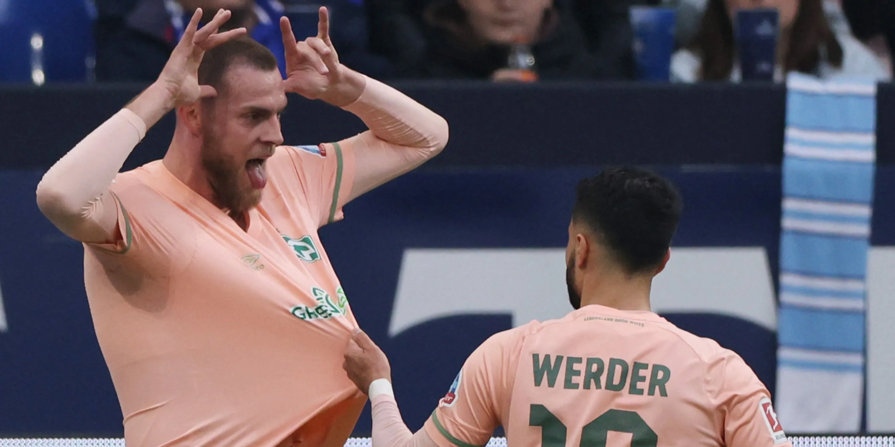 Tiền đạo Marvin Ducksch thi đấu cho Werder Bremen tại Bundesliga